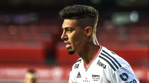 Rigoni jogador do Sao Paulo durante partida contra o America-MG no estadio Morumbi pelo campeonato Brasileiro A 2022.