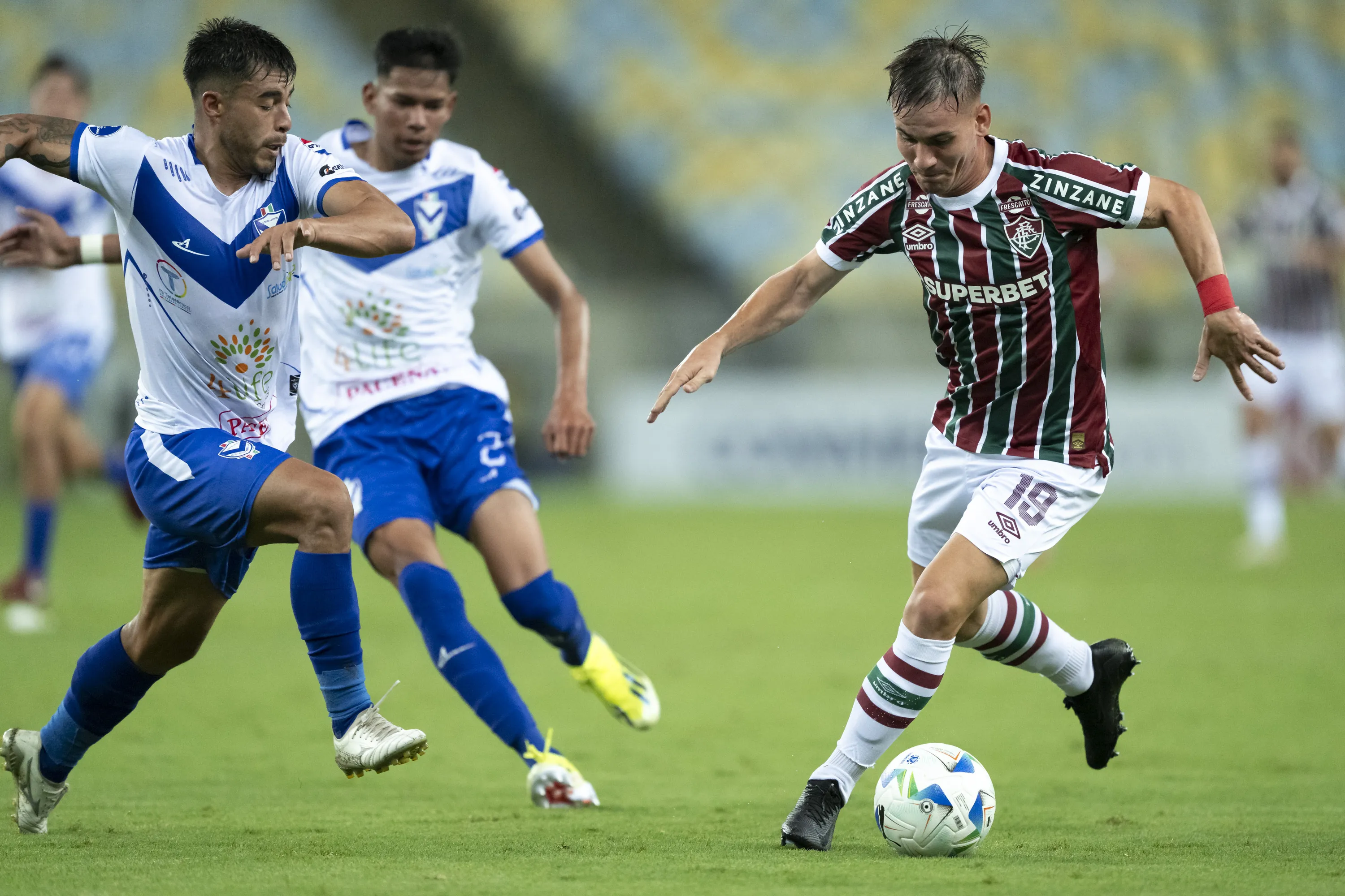 RJ – RIO DE JANEIRO – 10/04/2025 – COPA SUL-AMERICANA 2025, FLUMINENSE X SAN JOSE – Lavega jogador do Fluminense durante partida contra o San Jose no estadio Maracana pelo campeonato Copa Sul-americana 2025. Foto: Jorge Rodrigues/AGIF