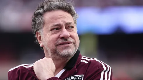 Júlio Casares presidente do São Paulo durante partida contra o Corinthians no estádio Morumbi pelo campeonato Brasileiro A 2022. Foto: Ettore Chiereguini/AGIF