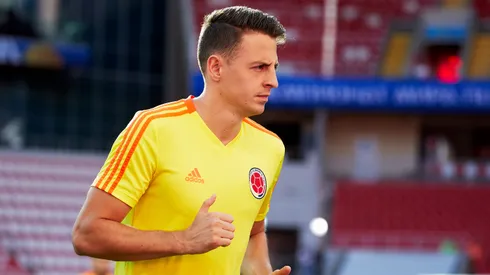 Santiago Arias of Colombia during a training session at the FIFA World Cup at Spartak Stadium on July 2, 2018 in Moscow, Russia.