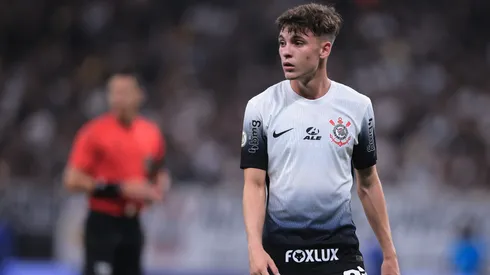 Breno Bidon jogador do Corinthians durante partida contra o Cuiaba no estadio Arena Corinthians pelo campeonato Brasileiro A 2024.