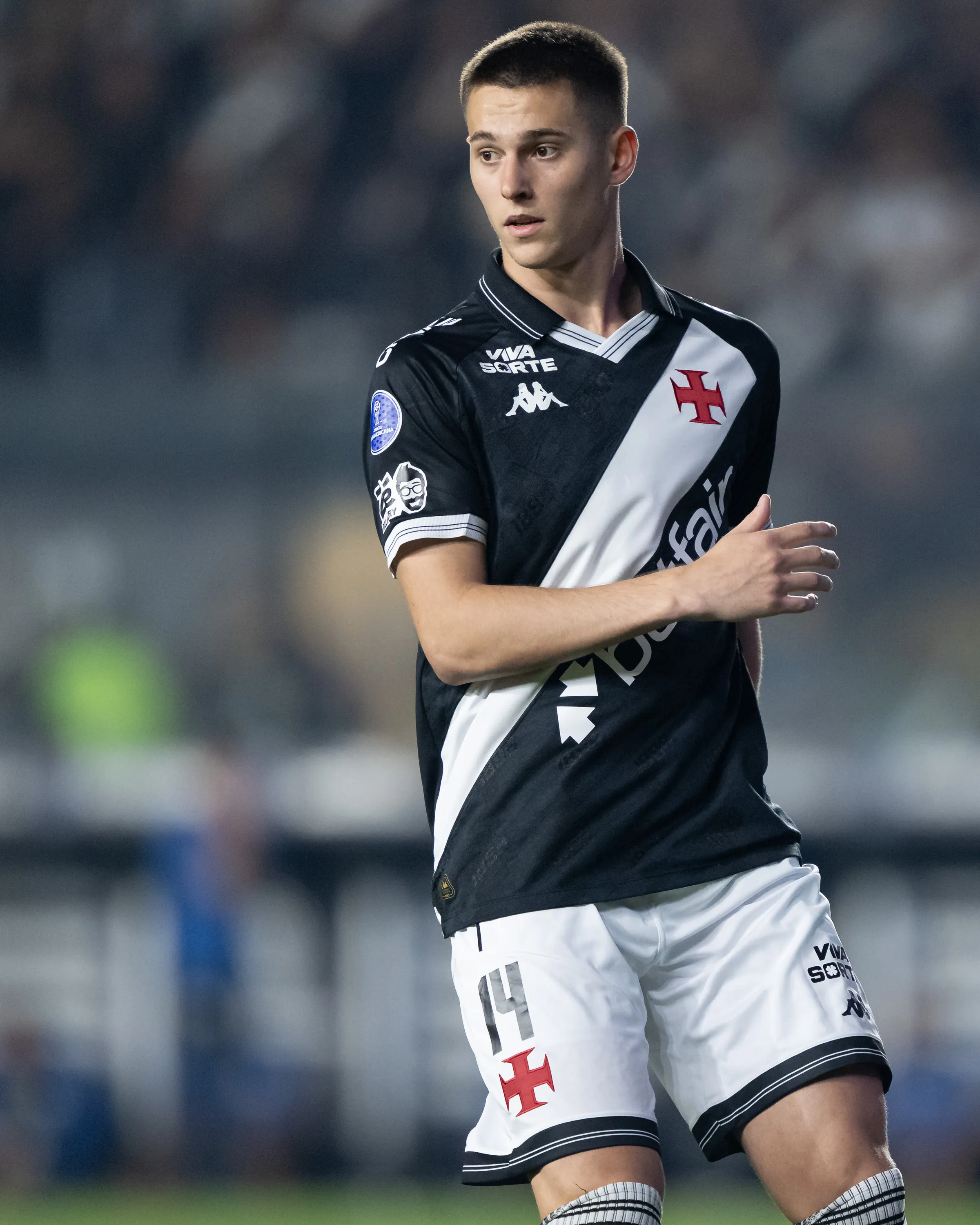 Estrella com a camisa do Vasco em 2025 –  Foto: Jorge Rodrigues/AGIF