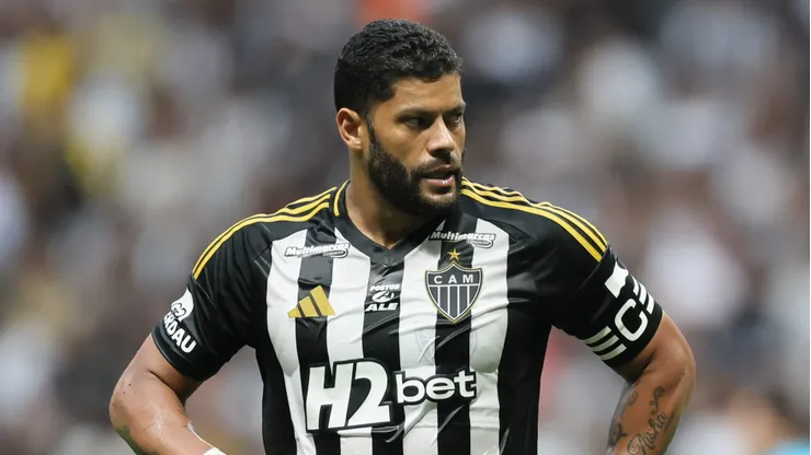 Hulk jogador do Atletico-MG durante partida contra o Santos no estadio Arena MRV pelo campeonato Brasileiro A 2025. Foto: Gilson Lobo/AGIF