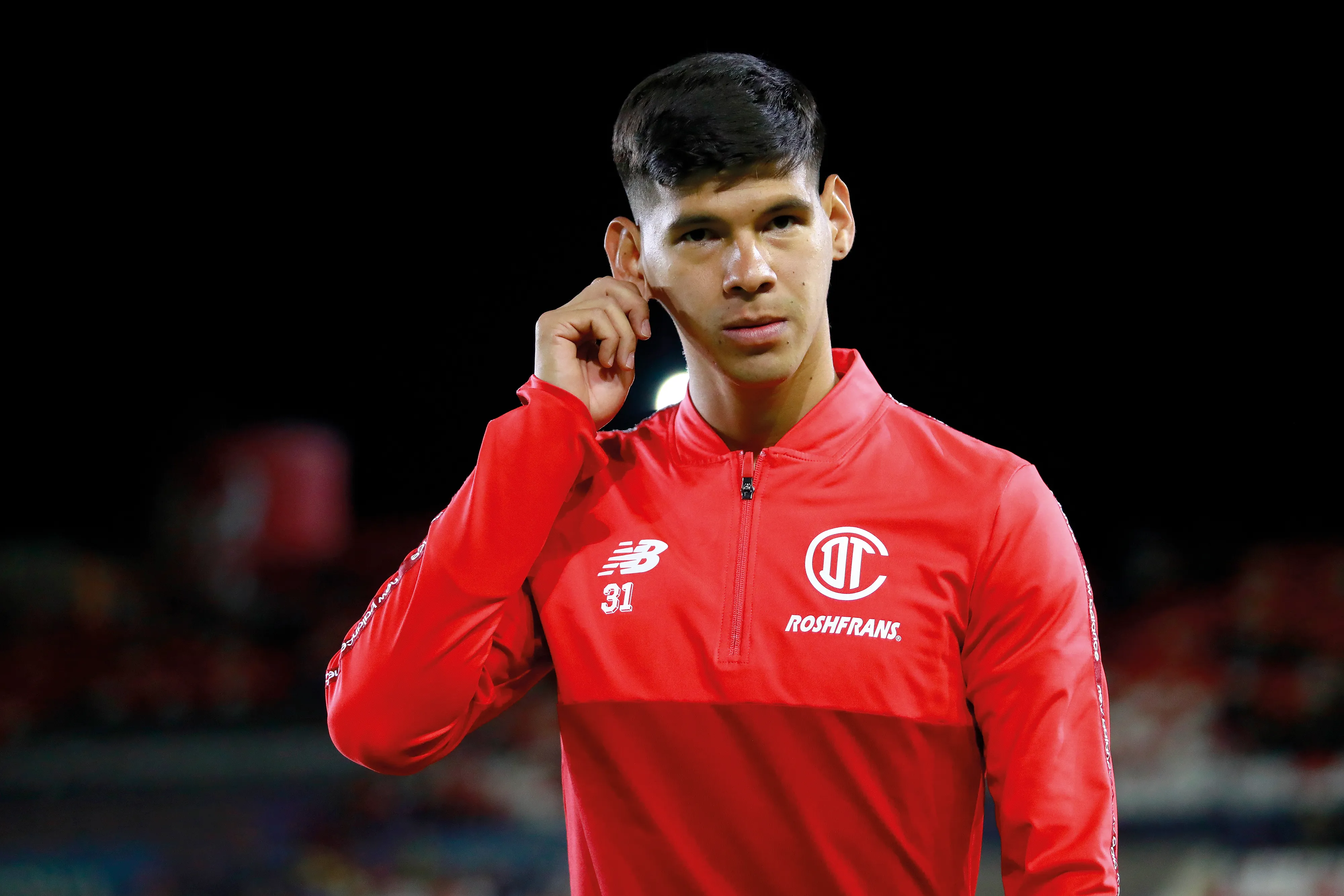 Robert Morales, jogador do Toluca-MEX –  (Photo by Leopoldo Smith/Getty Images)