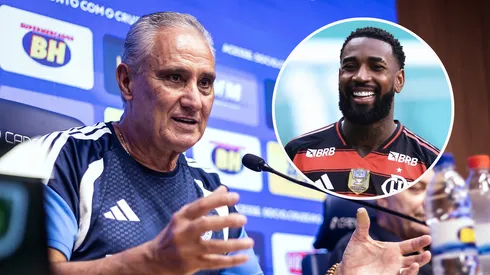 Tite e Gerson. Fotos: Gustavo Aleixo/Cruzeiro e Marcello Zambrana/AGIF