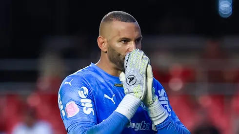 Weverton goleiro do Palmeiras durante partida contra o Sao Paulo no estadio Morumbi pelo campeonato Brasileiro A 2025. Foto: Marcello Zambrana/AGIF