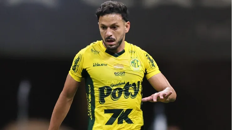 Yago Felipe durante confronto entre Atlético-MG e Mirassol no Brasileirão de 2025.