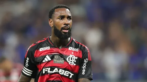 Gerson jogador do Cruzeiro durante partida contra o Flamengo no estadio Mineirao pelo campeonato Brasileiro A 2025. Foto: Gilson Lobo/AGIF