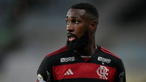 Gerson jogador do Flamengo durante partida contra o Bragantino no estadio Maracana pelo campeonato Brasileiro A 2024. Foto: Thiago Ribeiro/AGIF