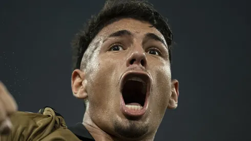 Saldivia jogador do Colo-Colo comemora gol anulado durante partida contra o Fluminense no estadio Maracana pelo campeonato Copa Libertadores 2024. Foto: Jorge Rodrigues/AGIF