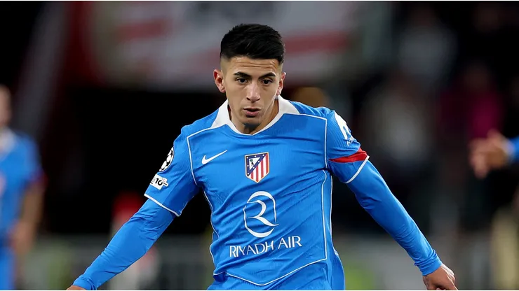 Thiago Almada pelo Atlético de Madrid em partida da Champions League. (Photo by Lars Baron/Getty Images)