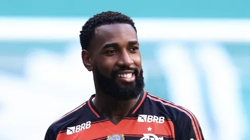 Gerson jogador do Flamengo durante partida contra o Palmeiras no estadio Arena Allianz Parque pelo campeonato Brasileiro A 2025. Foto: Marcello Zambrana/AGIF