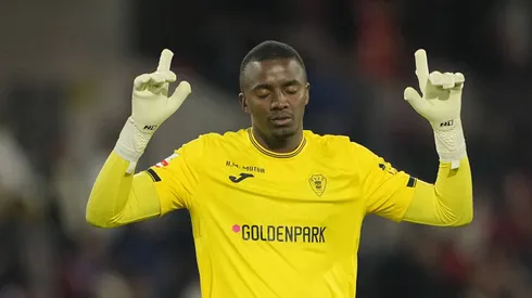 Andrew durante partida entre Gil Vicente e Sporting na Liga de Portugal 2025/26.