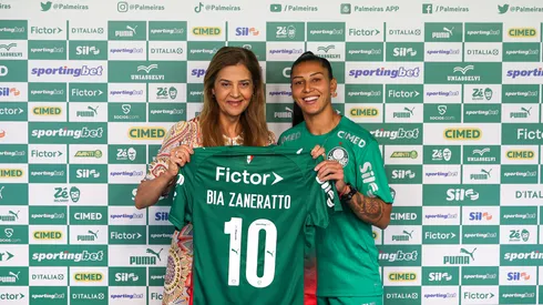 Bia Zaneratto e Leila Pereira (Foto: Fabio Menotti/Palmeiras/by Canon)