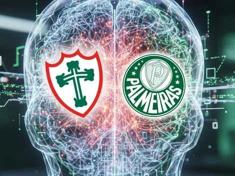 IA prevê placar de Portuguesa x Palmeiras com Verdão vencendo por 2x1