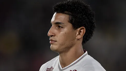 Gabriel Fuentes durante confronto entre Fluminense e Corinthians no Brasileirão de 2025.