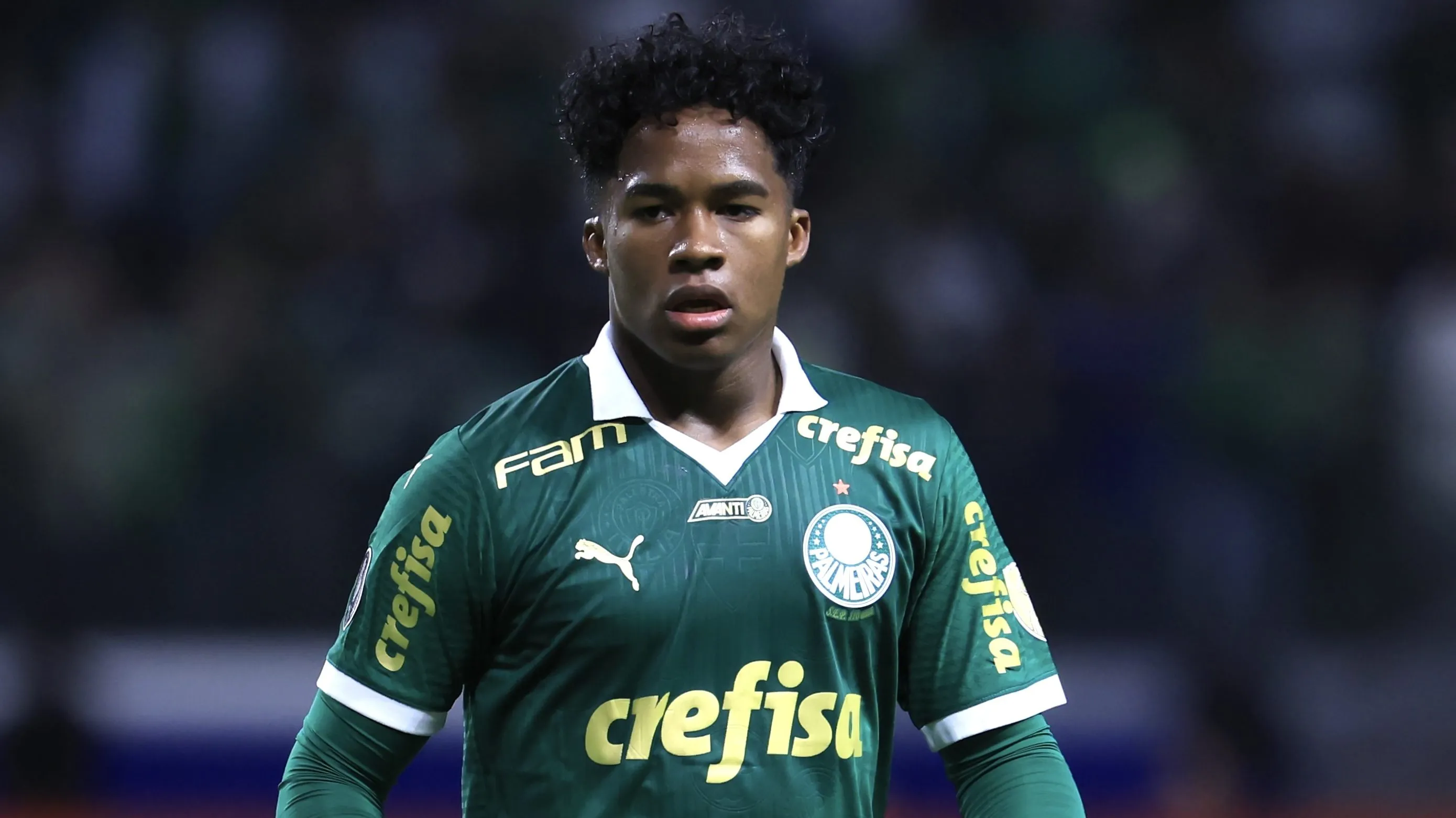 Endrick em campo pelo Palmeiras. Foto: Marcello Zambrana/AGIF