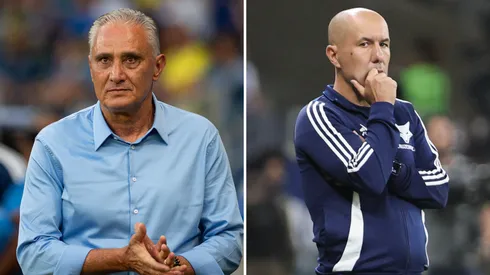 Tite e Leonardo Jardim, treinadores. Fotos: Alessandra Torres/AGIF e Gilson Lobo/AGIF