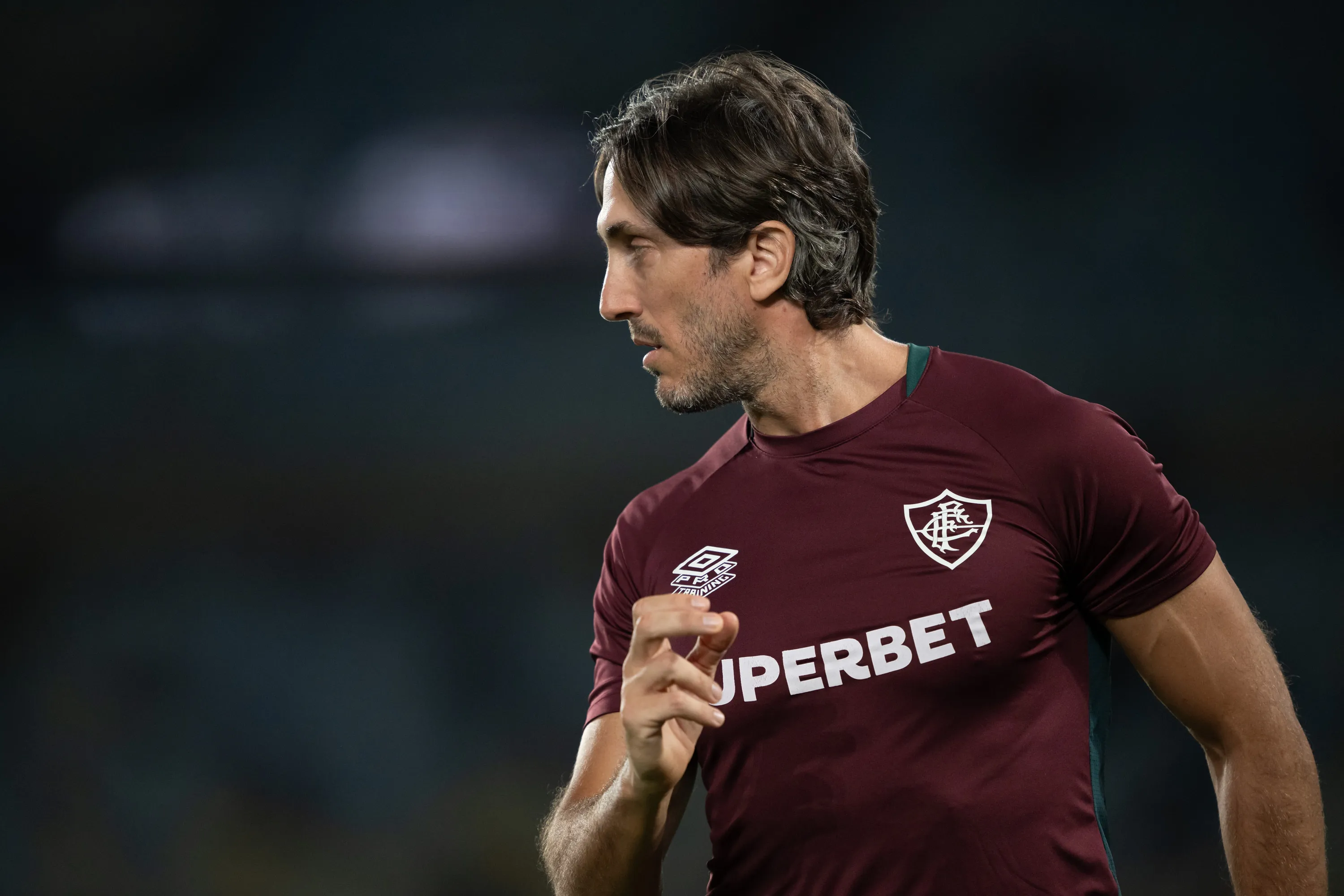 Luis Zubeldia tecnico do Fluminense durante partida contra o Ceara no estadio Maracana pelo campeonato Brasileiro A 2025. Foto: Jorge Rodrigues/AGIF