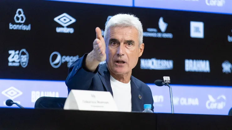 Luis Castro, técnico do Grêmio, fala sobre o mercado da bola do Imortal para 2026 (Imagem:Pedro H. Tesch / Grêmio FBPA)