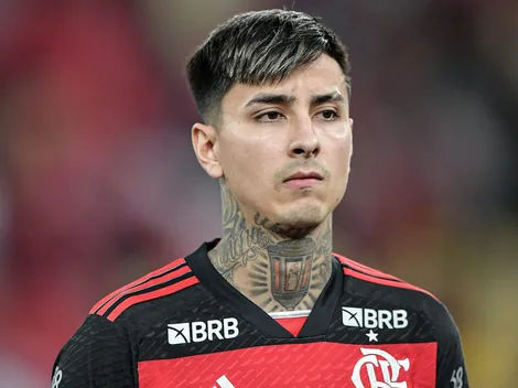 Pulgar, do Flamengo, não perde oportunidade e provoca o Palmeiras no Chile