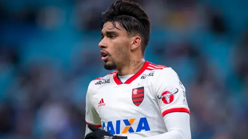 Lucas Paqueta jogador do Flamengo durante partida contra o Gremio no estadio Arena do Gremio pelo campeonato Brasileiro A 2018.