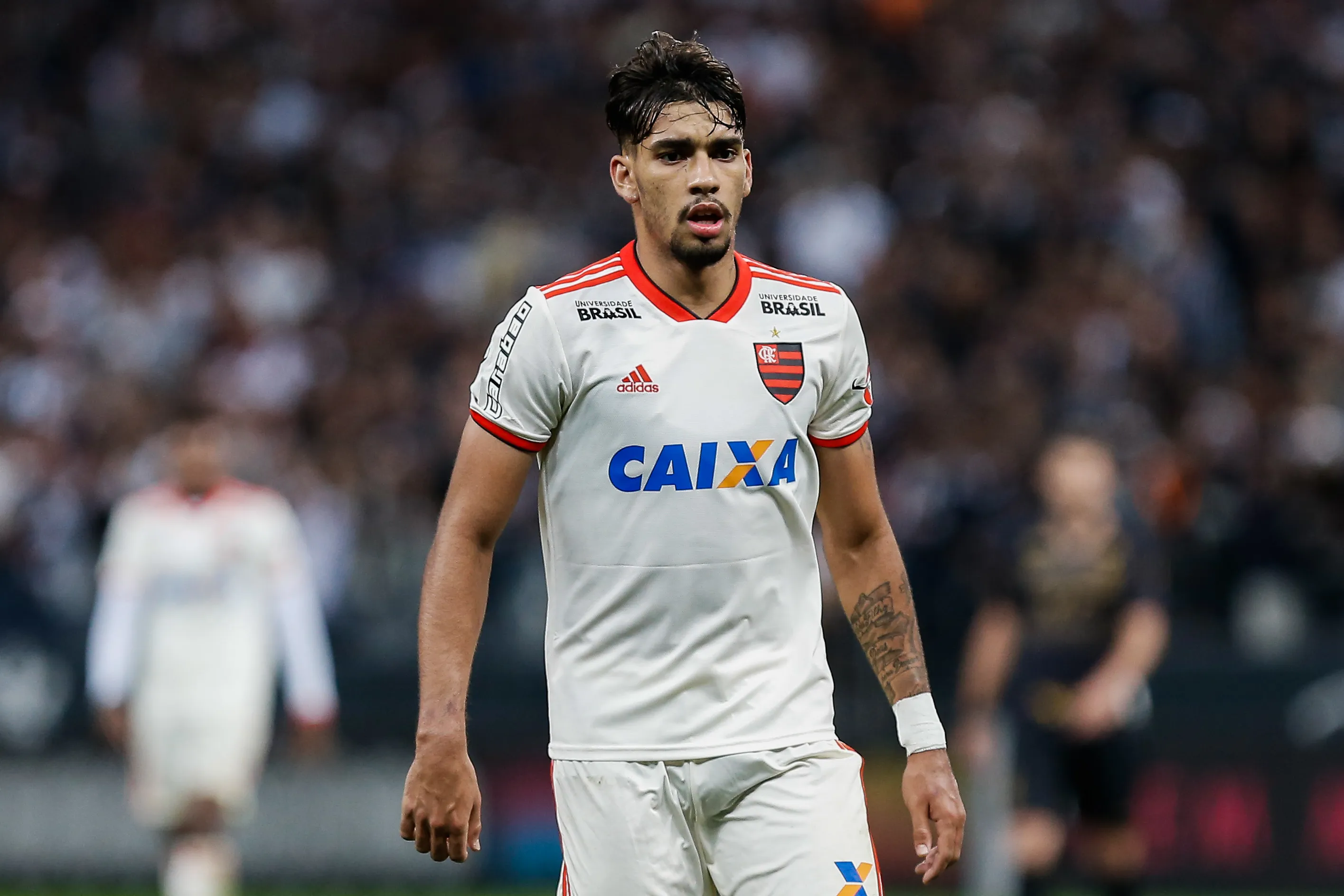 SP – Sao Paulo – 05/10/2018 – Brasileiro A 2018, Corinthians x Flamengo – Lucas Paqueta jogador do Flamengo durante partida contra o Corinthians no estadio Arena Corinthians pelo campeonato Brasileiro A 2018. Foto: Marcello Zambrana/AGIF