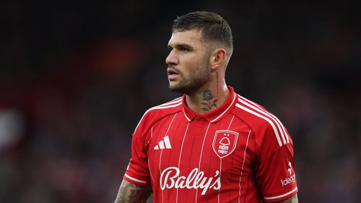 Morato of Nottingham Forest during the Premier League match between Nottingham Forest and Sunderland at City Ground on September 27, 2025 in Nottingham, England. (Photo by Michael Regan/Getty Images)