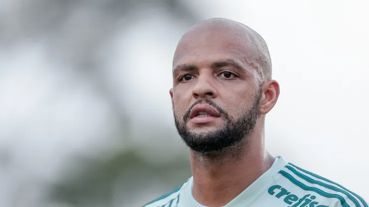 Felipe Melo durante treino do Palmeiras no CT Academia de Futebol.