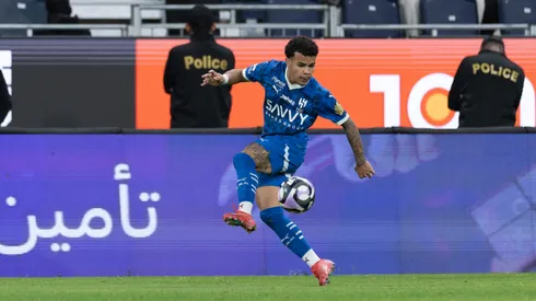 Kaio Cesar of Al-Hilal FC during the Saudi Pro League match between Al-Hilal FC and Al-Kholood FC at Kingdom Arena on February 25, 2025 in Riyadh, Saudi Arabia.