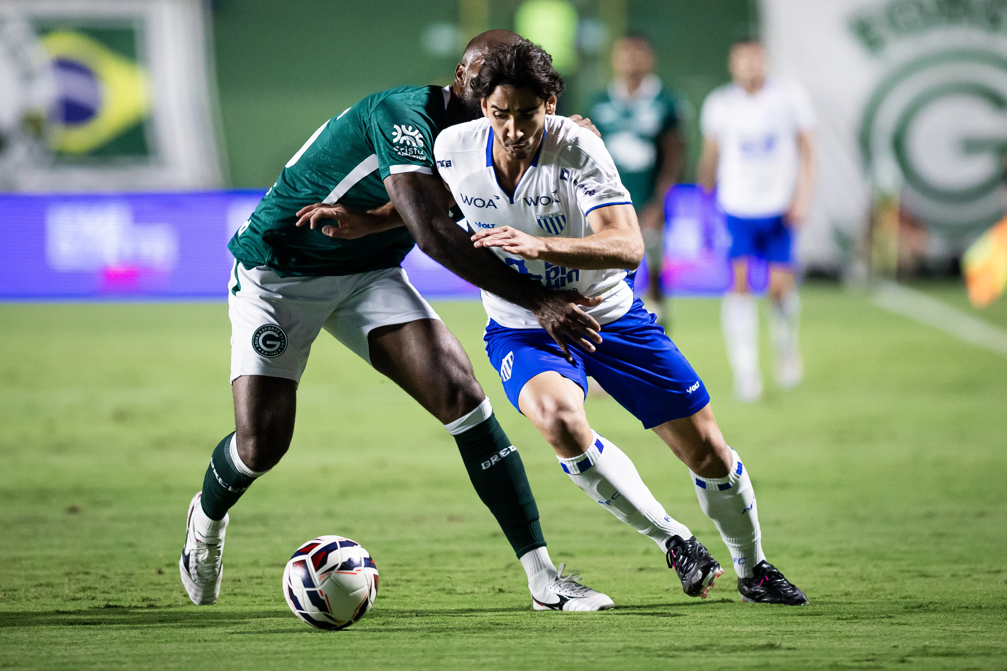 JP atuando em Goiás x Avaí em 2025 – Foto: Isabela Azine/AGIF