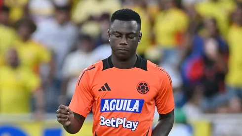 Marino Hinestroza pela Seleção Colombiana. (Photo by Gabriel Aponte/Getty Images)