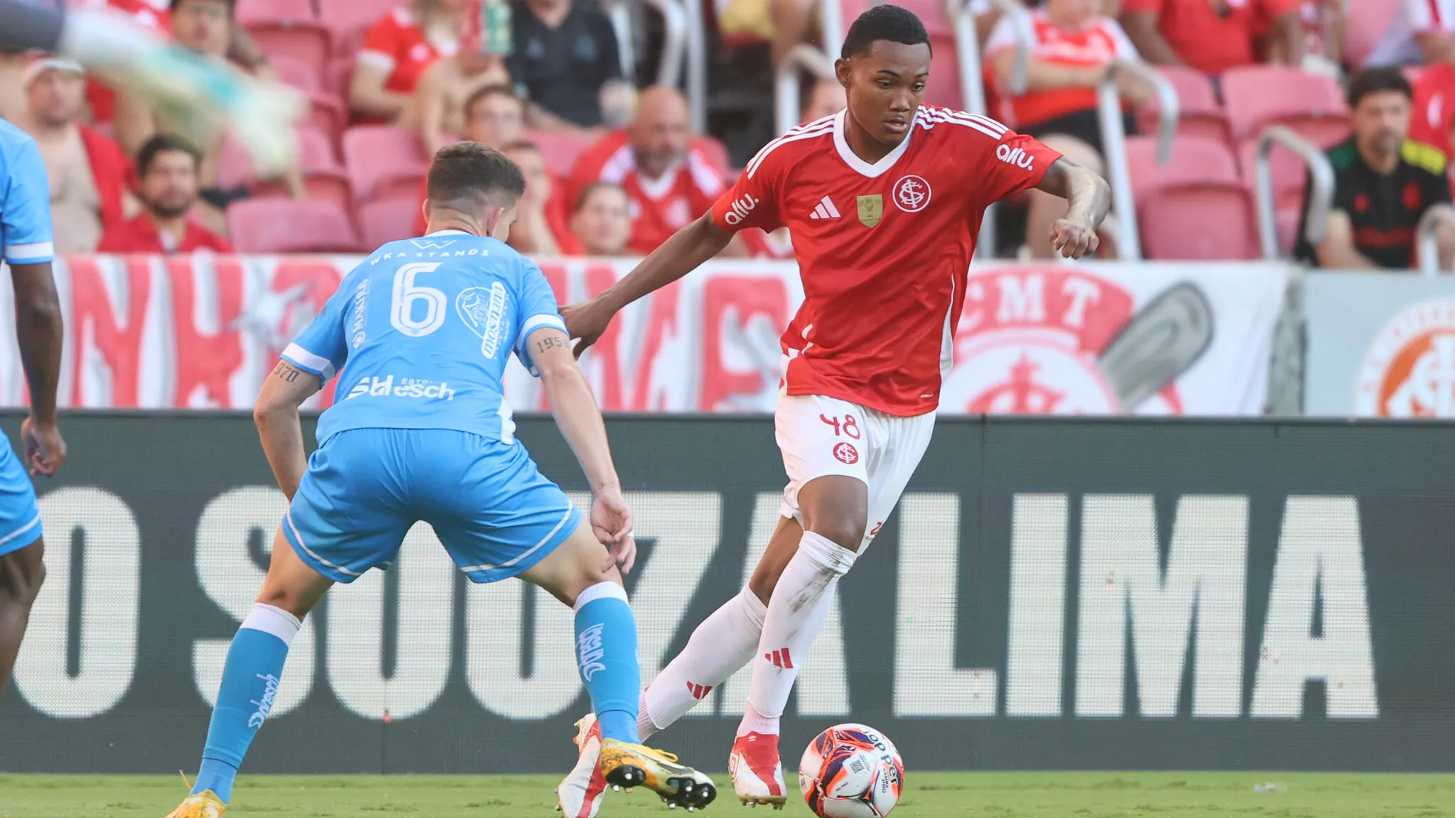 Raykkonen na estreia do Inter no Campeonato Gaúcho 2026. Foto: Ricardo Duarte/Inter