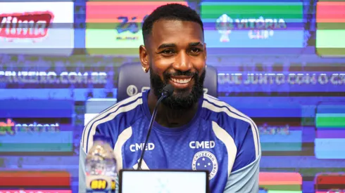 Gerson jogador do Cruzeiro durante coletiva de imprensa para sua apresentacao realizada na Toca da Raposa II. Foto: Gilson Lobo/AGIF