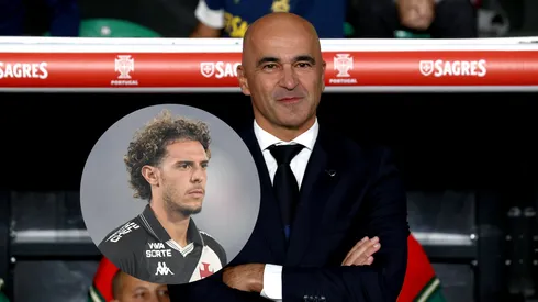 Roberto Martínez, técnico da Seleção de Portugal, rasga elogios a Nuno Moreira, atacante do Vasco da Gama (Imagem: Carlos Rodrigues/Getty Images/ Thiago Ribeiro/AGIF)