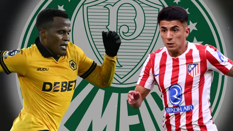 Jhon Arias e Thiago Almada ainda seguem na mira do Palmeiras. Fotos: Shaun Botterill e Denis Doyle (Getty Images)