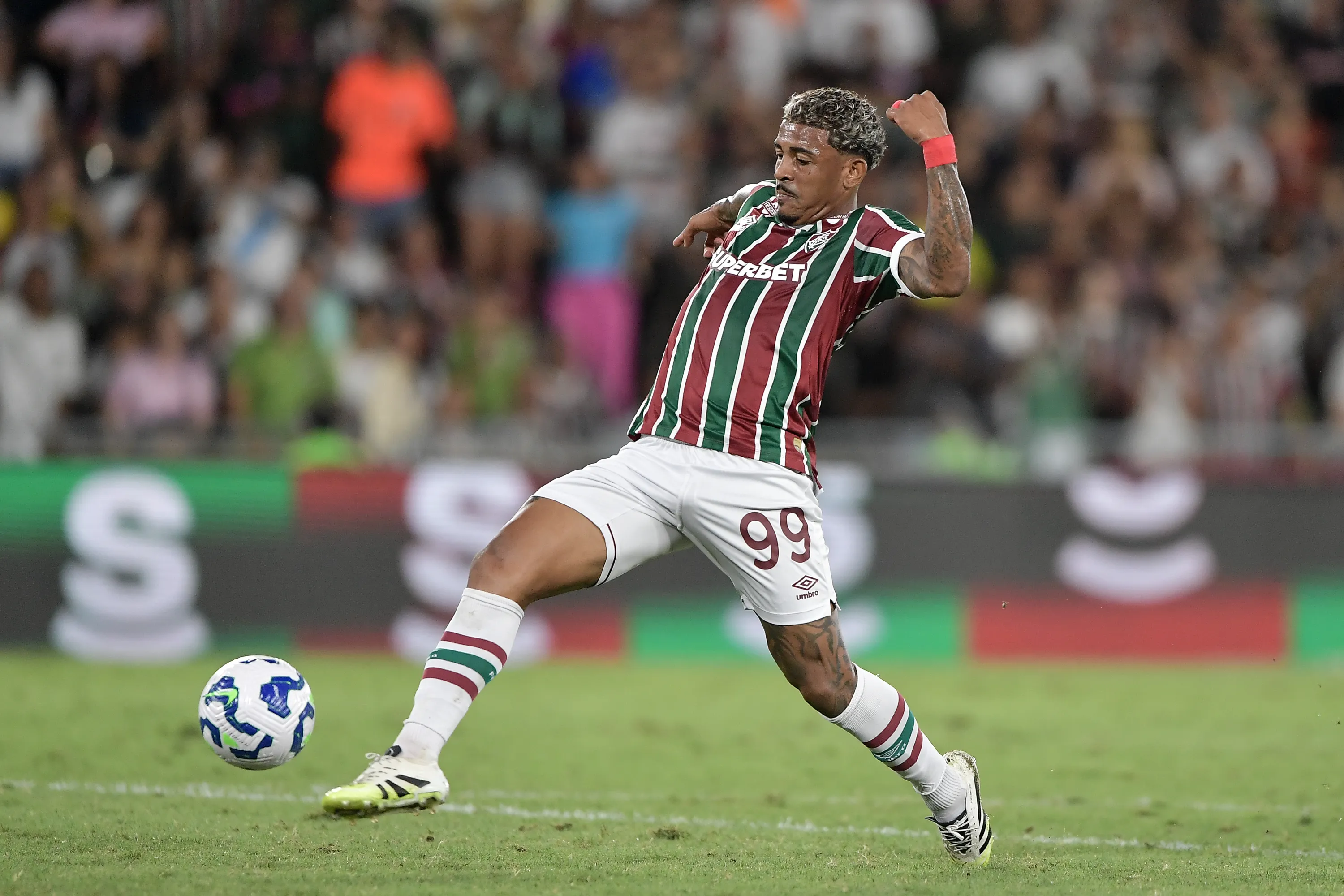 John Kennedy atuando pelo Fluminense –  Foto: Thiago Ribeiro/AGIF