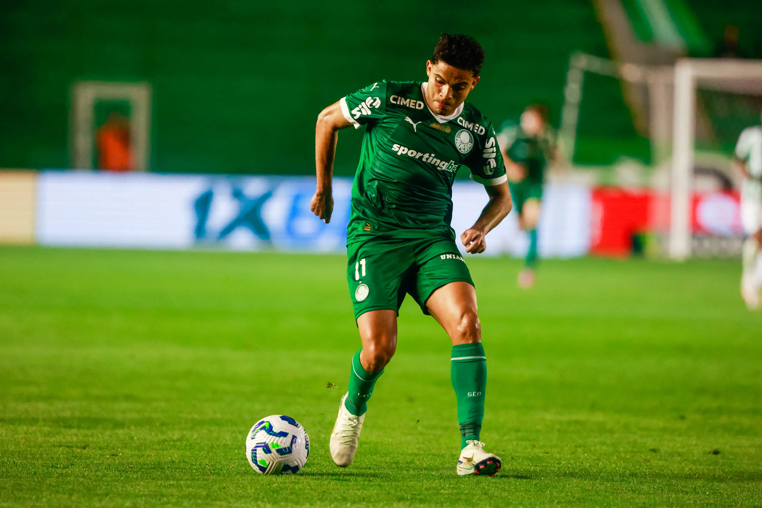 Bruno Rodrigues atuando no Palmeiras em 2025 – Foto: Luiz Erbes/AGIF
