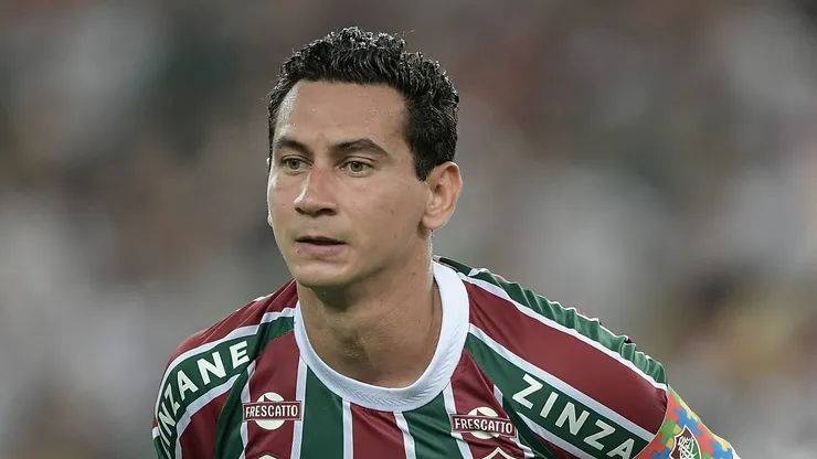 Ganso jogador do Fluminense durante partida contra o Vitoria no estadio Maracana pelo campeonato Brasileiro A 2025. Foto: Thiago Ribeiro/AGIF