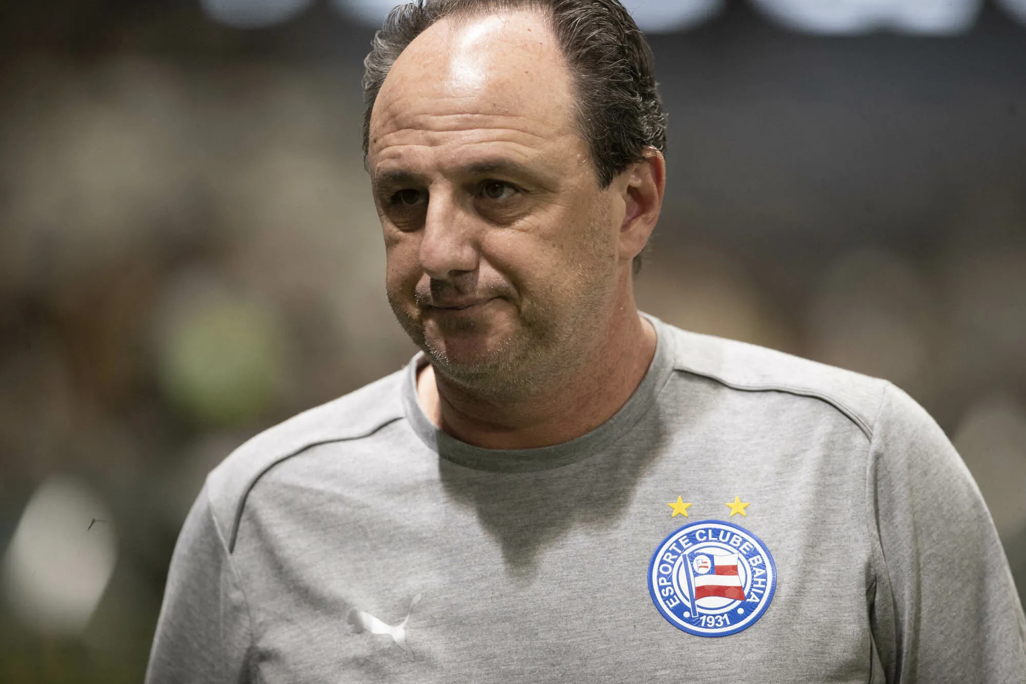 Rogerio Ceni tecnico do Bahia durante partida contra o Atletico-MG no estadio Arena MRV pelo campeonato Brasileiro A 2025. Foto: Fernando Moreno/AGIF