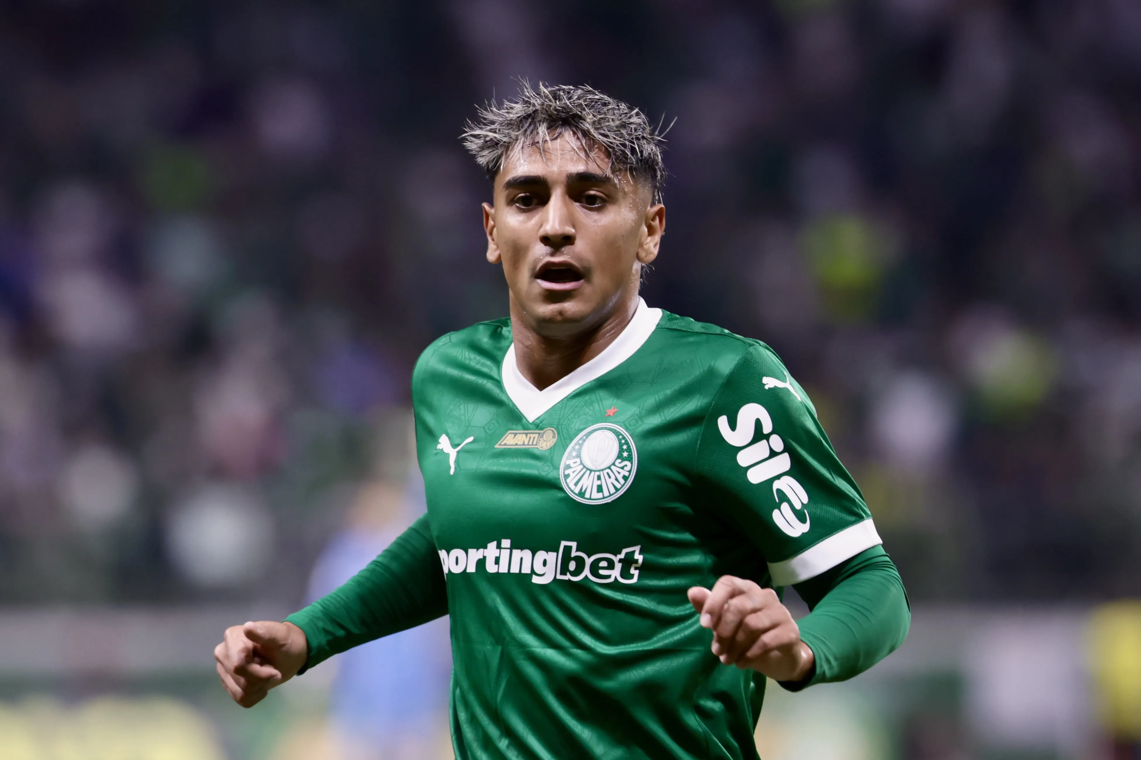 SP – SAO PAULO – 16/07/2025 – BRASILEIRO A 2025, PALMEIRAS X MIRASSOL – Facundo Torres jogador do Palmeiras durante partida contra o Mirassol no estadio Arena Allianz Parque pelo campeonato Brasileiro A 2025. Foto: Marcello Zambrana/AGIF