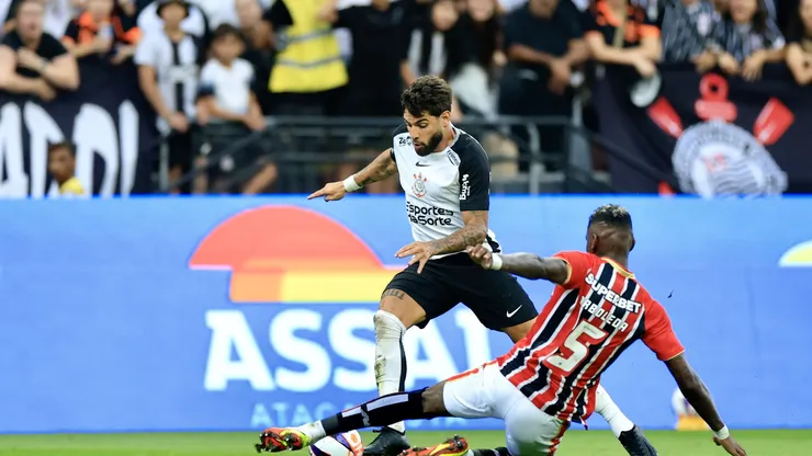 Yuri Alberto em Corinthians x São Paulo pelo Paulistão 2026. Foto: Marcello Zambrana/AGIF