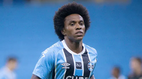 Willian jogador do Gremio durante partida contra o Sao Jose no estadio Arena do Gremio pelo campeonato Gaucho 2026. Foto: Maxi Franzoi/AGIF
