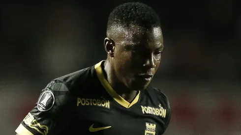 Marino Hinestroza pelo Atletico Nacional em confronto diante do São Paulo.  (Photo by Miguel Schincariol/Getty Images)
