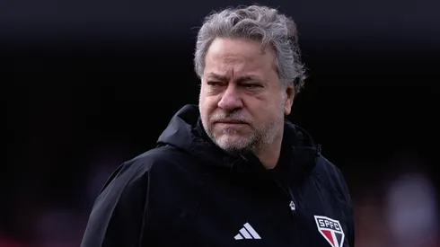 Julio Casares presidente do Sao Paulo durante partida contra o Bahia no estadio Morumbi pelo campeonato Brasileiro A 2023. Foto: Ettore Chiereguini/AGIF
