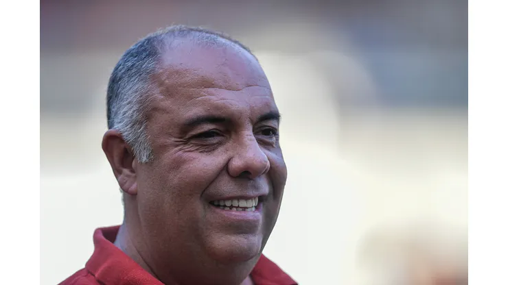 Marcos Braz dirigente do Flamengo antes da partida contra o Atletico-GO no estadio Maracana pelo campeonato Brasileiro A 2024. Foto: Thiago Ribeiro/AGIF