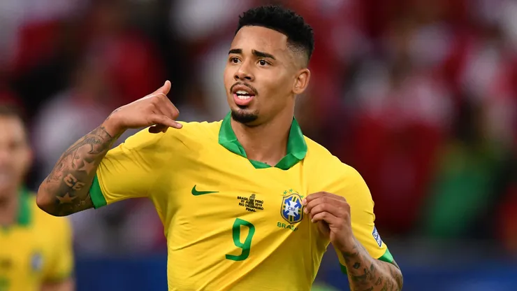 Gabriel Jesus em campo pela Seleção Brasileira. (Photo by Pedro Vilela/Getty Images)