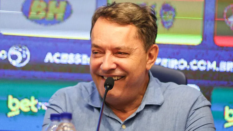 Pedro Lourenco o Pedrinho dono do Cruzeiro durante coletiva de imprensa para sua apresentacao realizada na Toca da Raposa II. Foto: Gilson Lobo/AGIF
