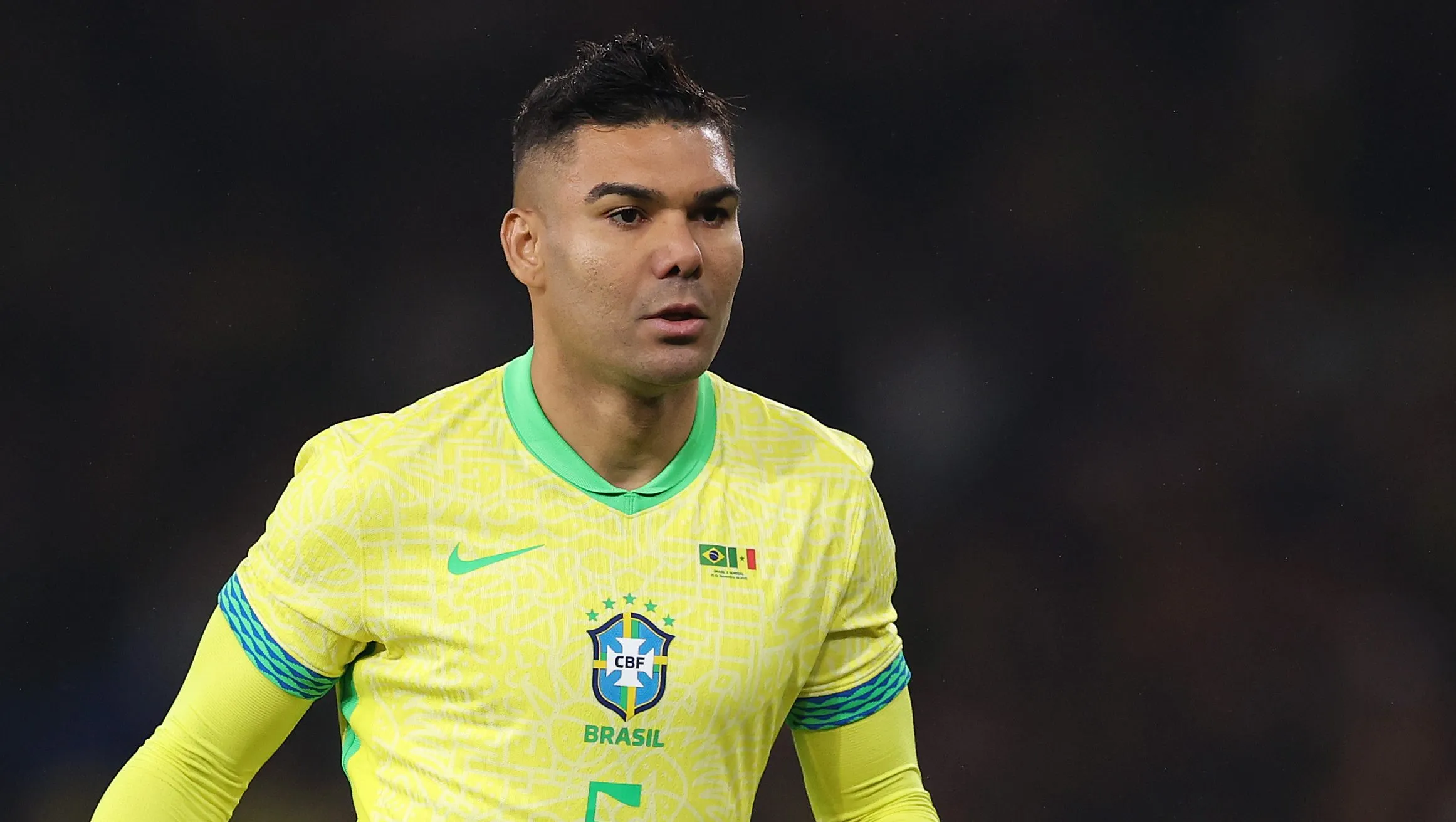Casemiro em campo pela Seleção Brasileira. (Photo by Ryan Pierse/Getty Images)