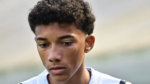 Robinho Jr jogador do Santos durante partida contra o Fortaleza no estadio Vila Belmiro pelo campeonato Brasileiro A 2025.